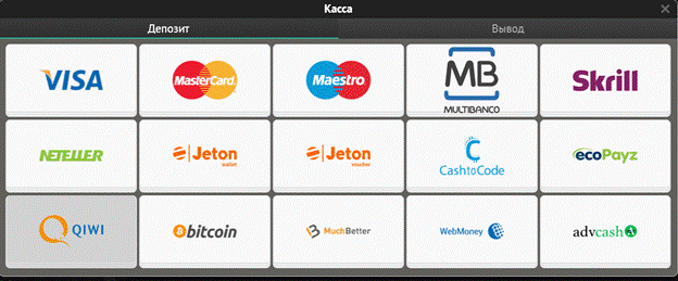 Платежные системы для депозита в казино Pin-Up Внесение денег на депозит в казино Pin-Up