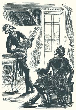 А.И.Кравченко. Иллюстрация к изданию 1934 г., «Египетские ночи»